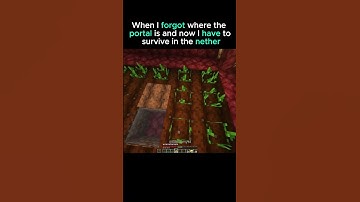 How can I escape the nether? #minecraft #memes #minecraftpe #minecrafthumor #minecraftbuilding