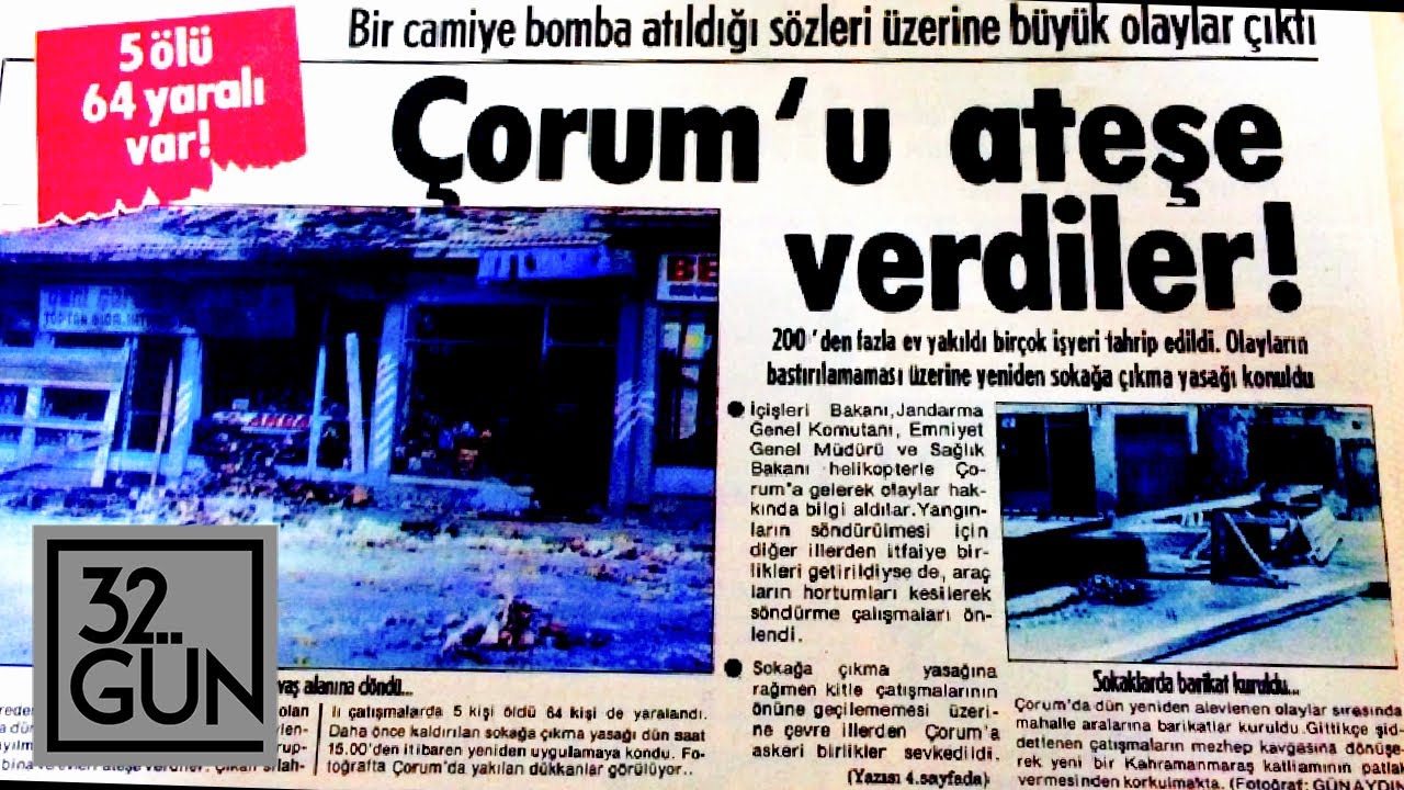 Çorum Katliamı | 29 Mayıs 1980 | 32.Gün Arşivi