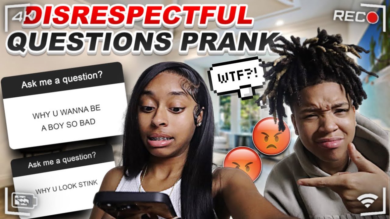 DISRESPECTFUL QUESTIONS PRANK ON MY BESTIE (SHE GETS MADD!)