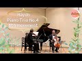 ハイドン】ピアノトリオ4番Hob.ⅩⅤ-39 第4楽章 〔j.Haydn PianoTrio