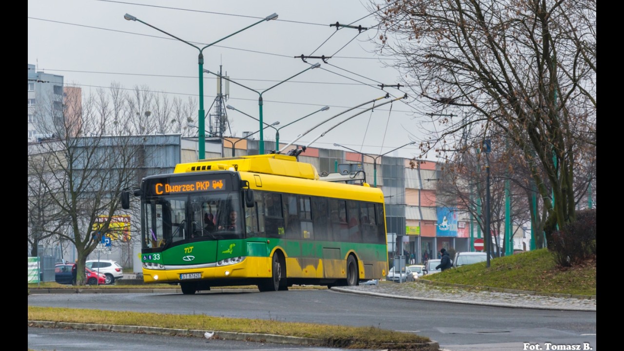 TLT Tychy | Solaris Trollino 12MB #4933 | Linia A (przejazd)