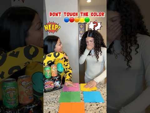 DON’T TOUCH THE COLOR 😳 Mom vs Daughter #shorts #games #youtubeshorts