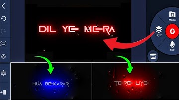 Kinemaster Glow Lyrics Animation Trending Glowing Text Effect Kinemater Status Editin