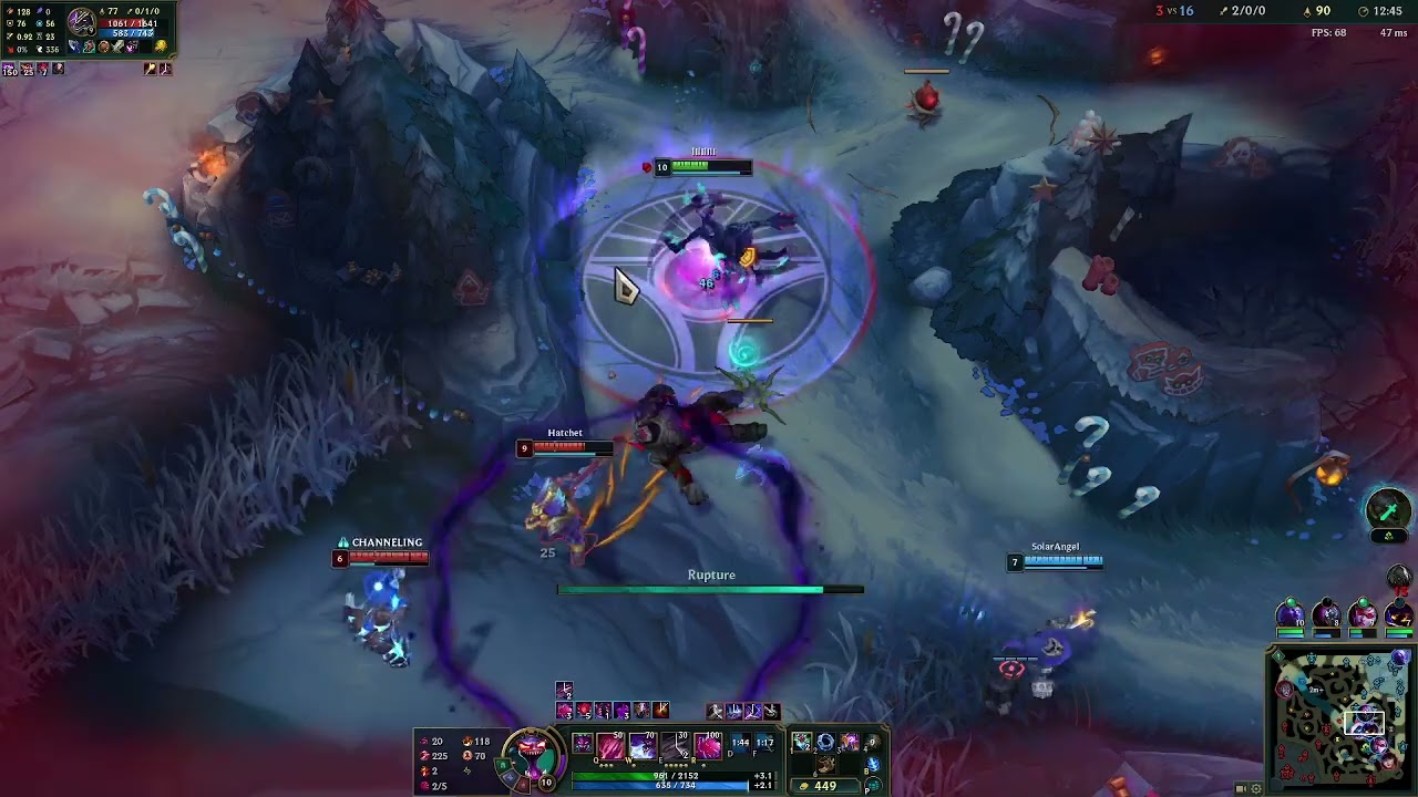 Chogath 10/1/2 Hail of Blades infinite scaling AD AP conversion HP build