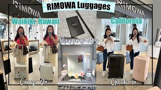 RIMOWA Shopping Vlog Hawaii & California (Prices) | Classic, Original, CarryOn & CheckIn Luggages