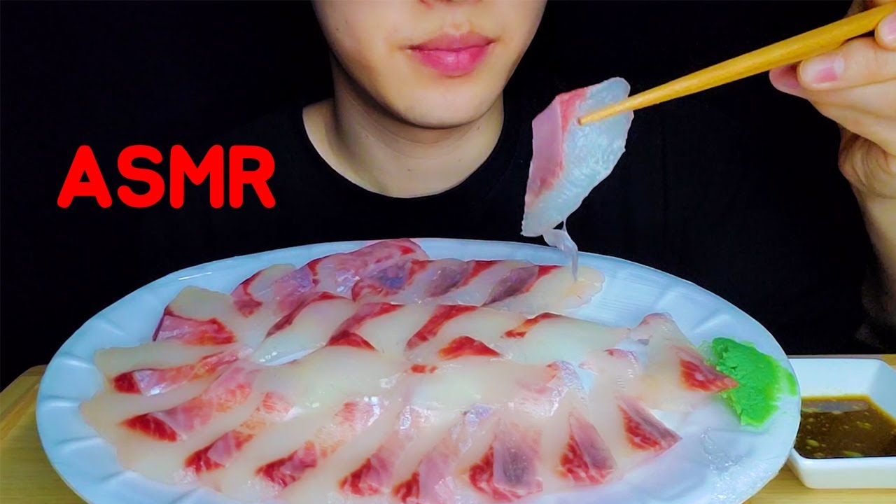 Asmr 숭어회 먹방 Mullet Sashimi ซาซ ม ボラ刺身 स श म Raw Seafood Korean Mukbang No Talking Eating Sounds Youtube