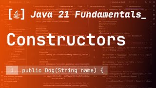19. Constructors in Java 21