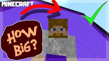 How BIG Can You Make a Nether Portal? Minecraft 1.16.1