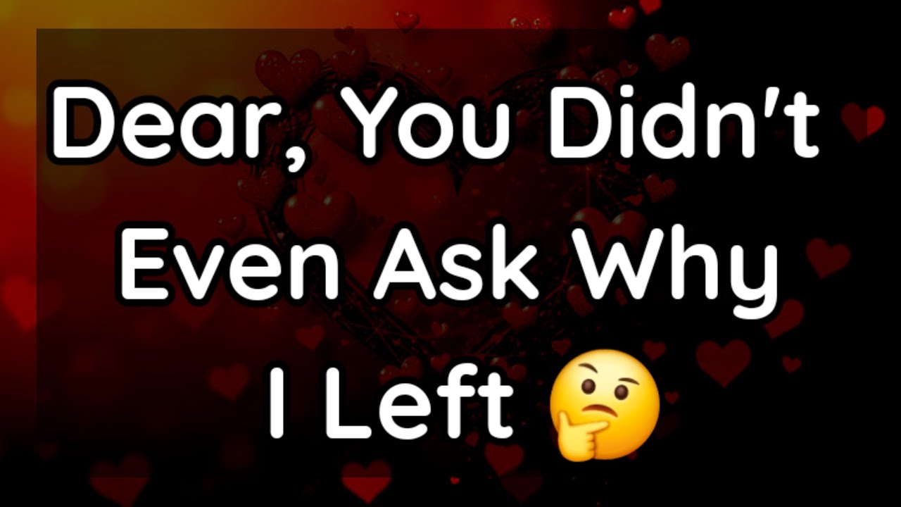 Shocking Dm to Df 💙💛 || Dear, You Didn't Even Ask Why I Left 🤔🤨😐😑😶 #loveletter 