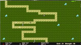 Kindom Defence - level 1 (Statergy Game - xna)