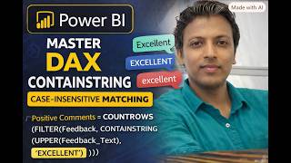 Master DAX CONTAINSSTRING in Power BI | Case‑Insensitive Text Matching Explained