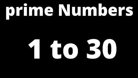 V-01 | prime numbers between 1 to 30 | list of prime numbers 1-30 | prime numbers 1 to 30