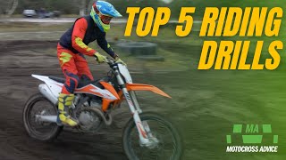TOP 5 Motocross Practice Drills To Improve Your Riding I Team Motocross Advice