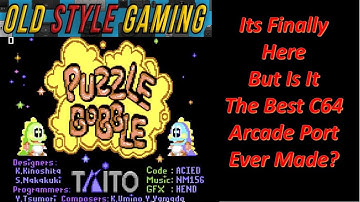 Puzzle Bobble C64 - Is This The New Best C64 Arcade port?