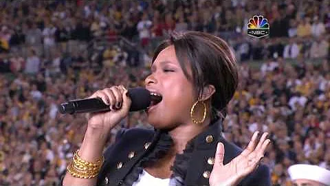 Jennifer Hudson - The Star Spangled Banner, Super ...