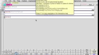 solve ( differential ) equation with Xcas (free app) Mac & Windows & Linux screenshot 3
