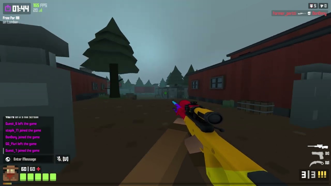 Sniper Gameplay Krunker.io in 4K