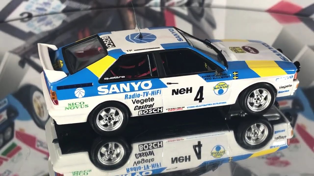 RRSE10 Trofeu 1/43 Blomqvist/Cederberg Audi Quattro 'Audi Sport Sweden' Winner Swedish Rally 1982