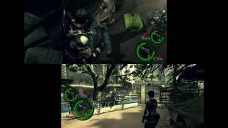 Resident Evil 5 PS4 Pro Boost Test (one person,two controllers)