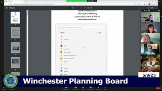 Winchester Planning Board Meeting 5-9-23