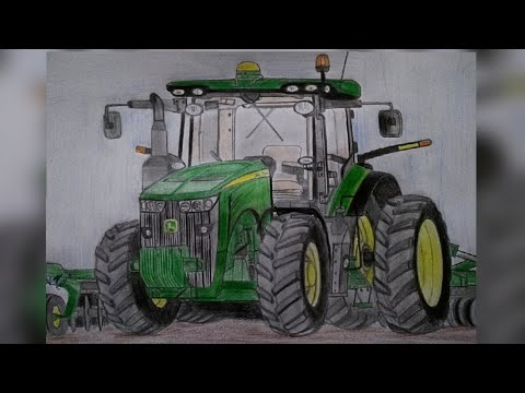 desenhando #trator #johndeere #johndeerelovers #arte #agro #agrobrasi