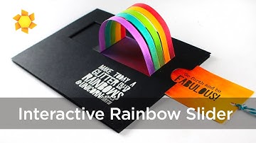 Interactive Rainbow Slider Card