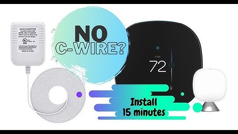 No C Wire for Smart Thermostat?  Use a 24 volt Adapter and Install in 15 minutes