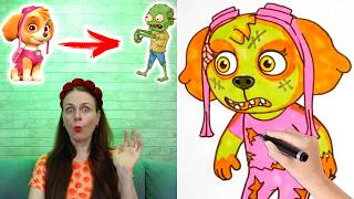 How to draw Zombie  PAW Patrol #art #drawing