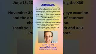 Eyes Cataracts Lasik ~ Holstic Healing w/ Phototherapy Patches