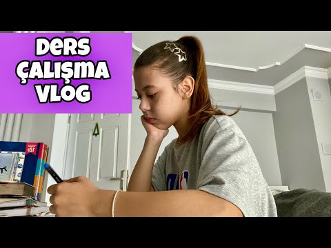 DERS ÇALIŞMA VLOG📚✏️Tuana Zeybek