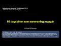 Nyhetsrytm 30 oktober 2025 – SMHI: Vi utfärdade för svag varning
