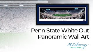 Información Penn State Nittany Lions White Out Football Panoramic Poster - Blakeway Panoramas - PSU7 Actualización