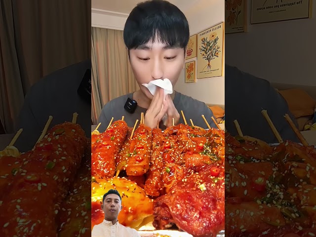 Jamur Enoki Pedas Korea #asmr #mukbang