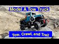 Custom RC tow truck, trails and crawls, customized B-24 WPL