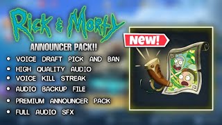 MLBB | Rick And Morty - ANNOUNCER PACK SCRIPT | High Audio Quality 🗣🔊