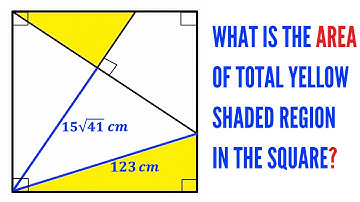 Can you find area of the total Yellow shaded region? | (Step-by-Step explanation) | #math #maths