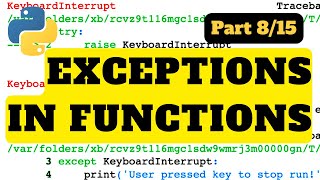 Exception in functions | Python Tutorial