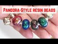 HOW TO MAKE RESIN PANDORA BEADS / EFFECTS OF COLOR-CHANGING GLITTERS ON RESIN