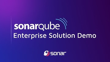 SonarQube Enterprise Solution Demo