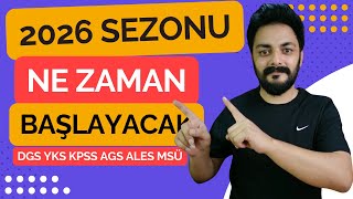 2026 Sezonu Ne Zaman Başlayacak? Dgs Yks Kpss Ags Msü