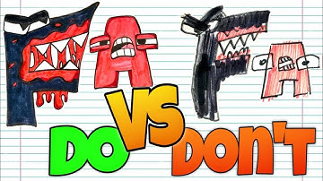 How To Draw Alphabet Lore Characters. Do vs Don