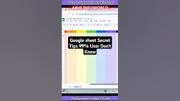 🔥Google Sheet Awesome Trick | Multiple color Rows #shortvideo #shortsfeed #shorts #googlesheets