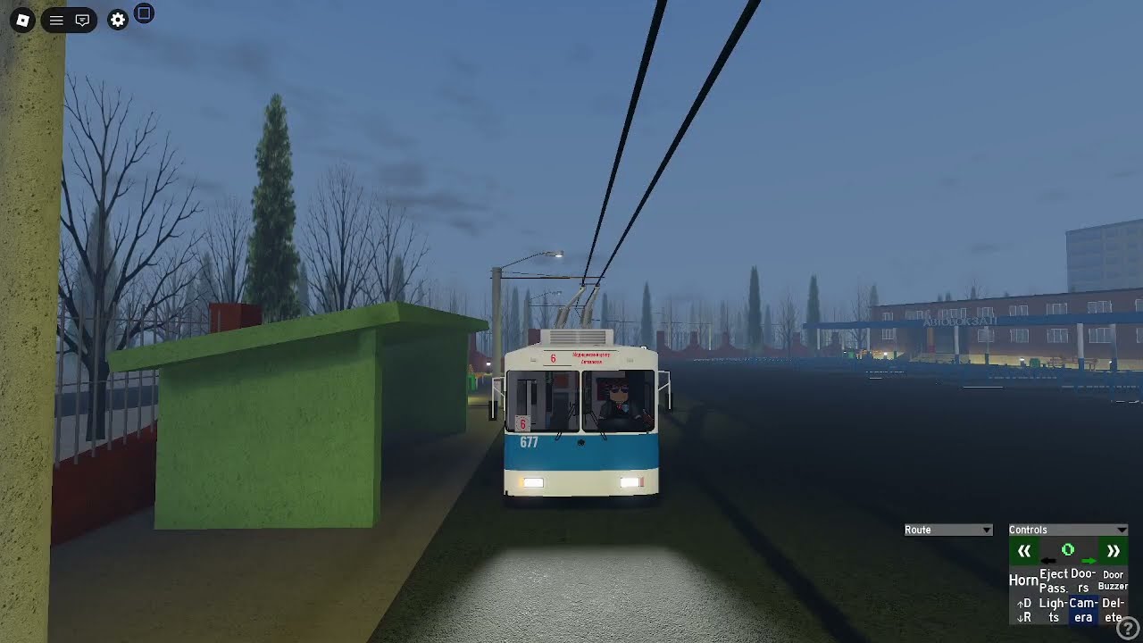 Поездка на троллейбусе АКСМ 101 б/н 677 в чебоксарской окраске по 6 маршруту