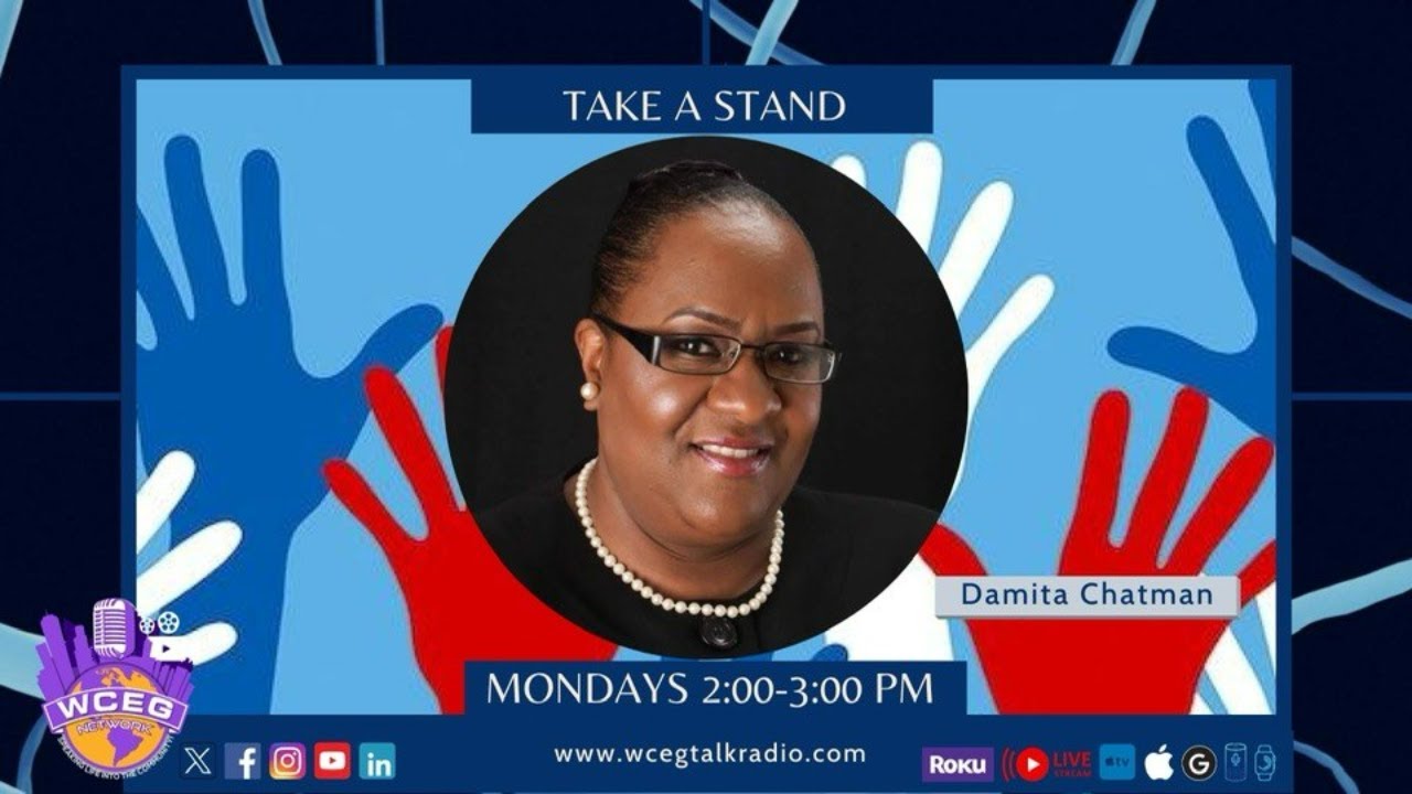 WCEG Media Enterprises Take A Stand host Damita Chatman.