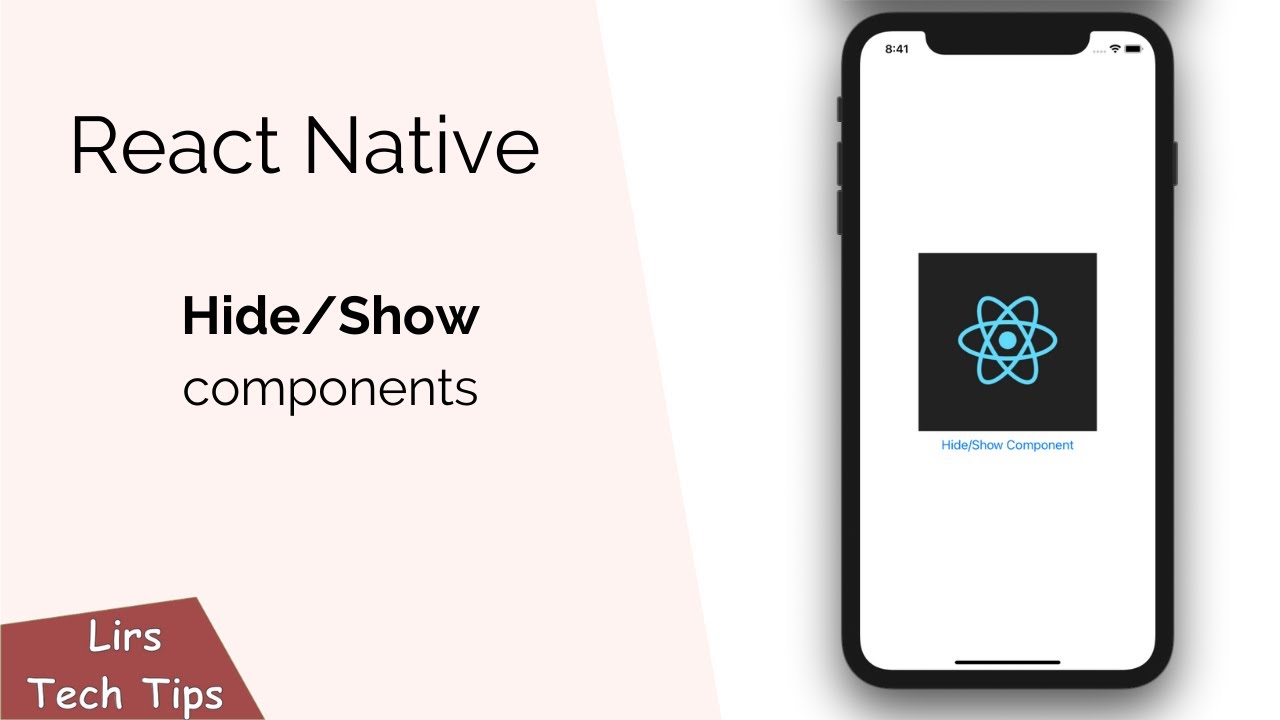 React Native: Hide/Show Components - YouTube