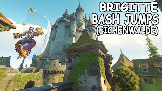 Brigitte Shield Bash Jumps On Eichenwalde | Overwatch 2