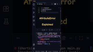 Python AttributeError In 1 Minute! #python #tutorial