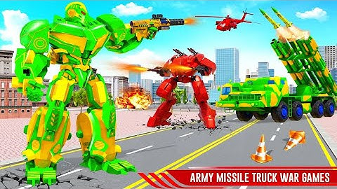 Missile Truck Dino Robot Car Game