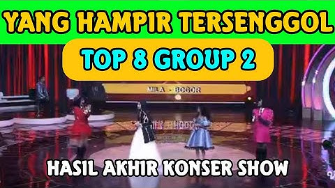 HASIL AKHIR TADI MALAM GROUP 2 TOP 8 SHOW DA7 | YANG HAMPIR TERSENGGOL DANGDUT ACADEMY 7 