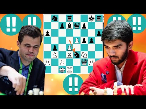 Magnus Carlsen vs Gukesh Chess set game 17 - YouTube